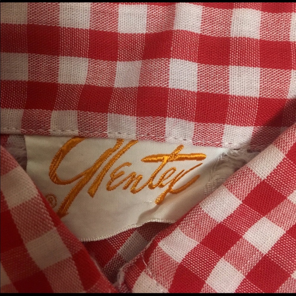 1950s Glentex Gingham Dickey Collar - Picture 4 of 4